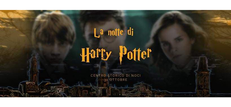 La notte di Harry Potter: il 31 ottobre il centro storico nocese si trasformerà in Hogwarts