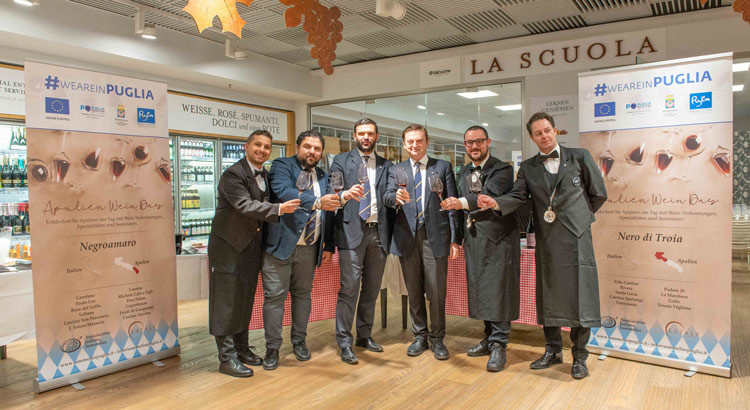 I sommelier di Noci dell’AIS Puglia a Monaco di Baviera per il primo Apulien Wine Day
