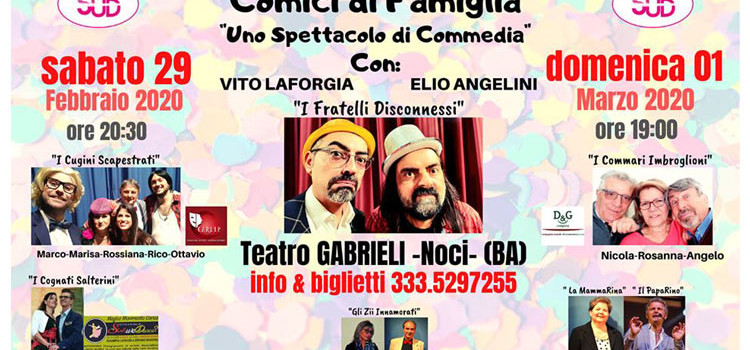 Torna “Il Talento Nasce al Sud” con “Uno Spettacolo di Commedia”