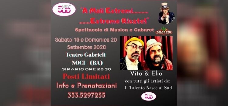 “Il Talento nasce al Sud” torna a teatro: ridere per esorcizzare le paure