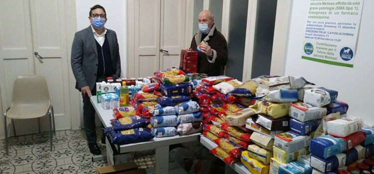 Direzione Italia dona alimenti alle famiglie nocesi disagiate