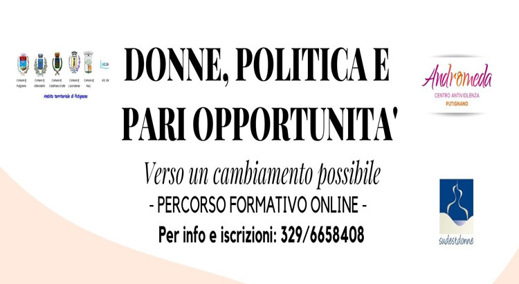 Donne, politica e parità di genere: al via il nuovo percorso di formazione promosso dal Centro Antiviolenza Andromeda