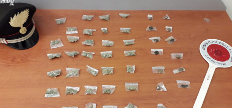 Turi: droga a domicilio. Arrestato per spaccio nell’abitazione di un giovane ai domiciliari per lo stesso reato