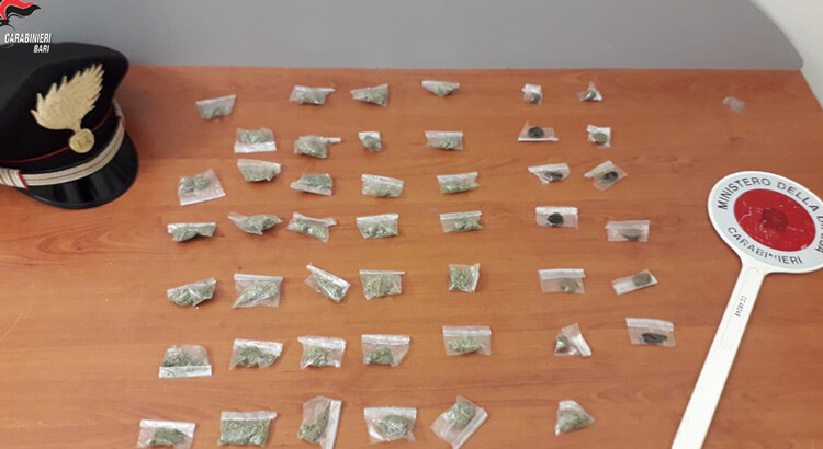 Turi: droga a domicilio. Arrestato per spaccio nell’abitazione di un giovane ai domiciliari per lo stesso reato