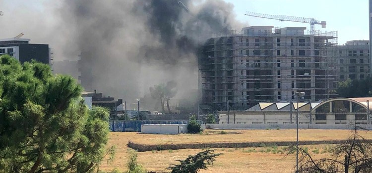 Incendio in un cantiere barese: illesi operai nocesi