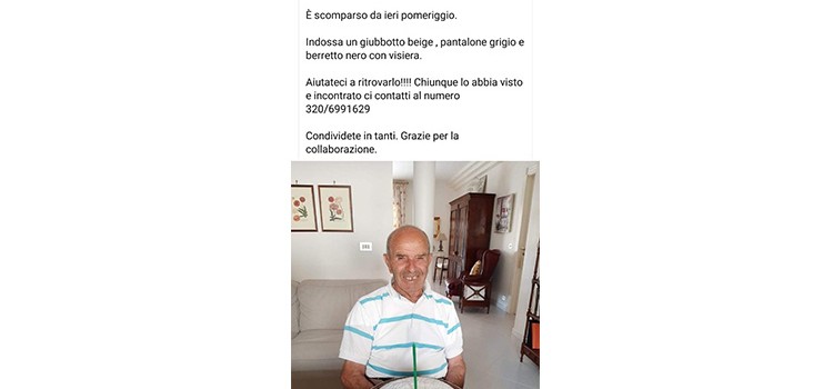 “Cerchiamo Vito”