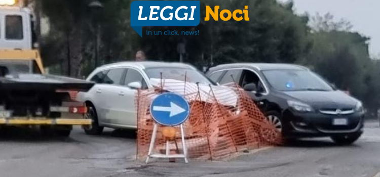 Scontro tra due auto nell’incrocio di Via T. Fiore Scontro tra due auto nell’incrocio di Via T. Fiore