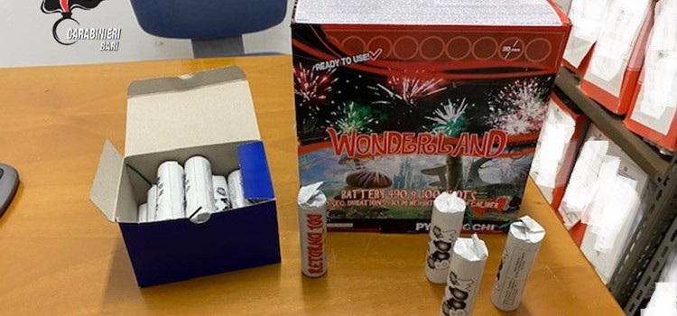 Botti illegali sequestrati. Due le persone denunciate