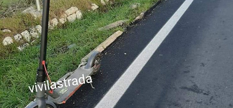 Incidente fra auto e monopattino sulla S.p. Noci-Putignano