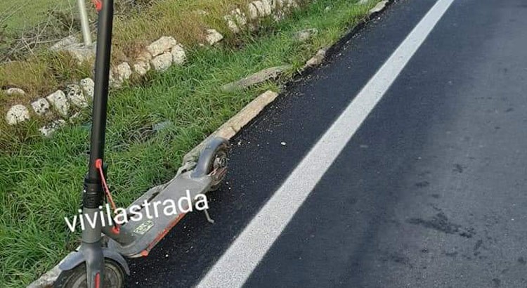 Incidente fra auto e monopattino sulla S.p. Noci-Putignano Incidente fra auto e monopattino sulla S.p. Noci-Putignano