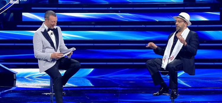 La seconda serata di Sanremo in bianco e nero