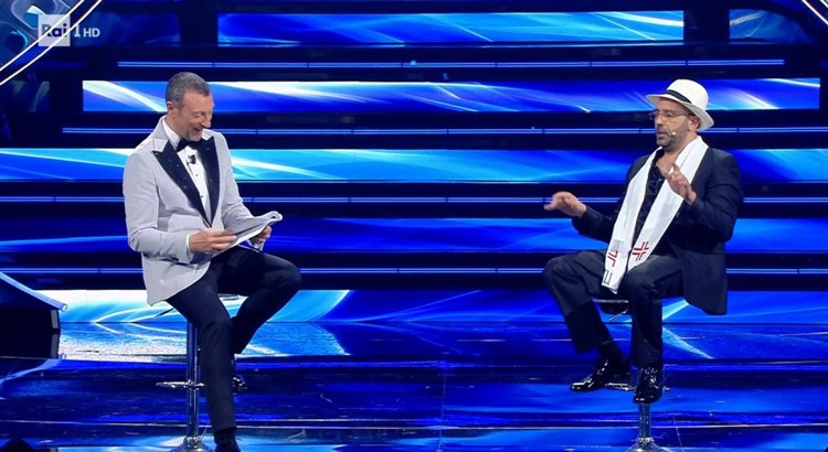La seconda serata di Sanremo in bianco e nero