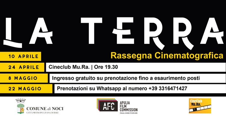 Al via domenica alla rassegna cinematografica “La Terra”