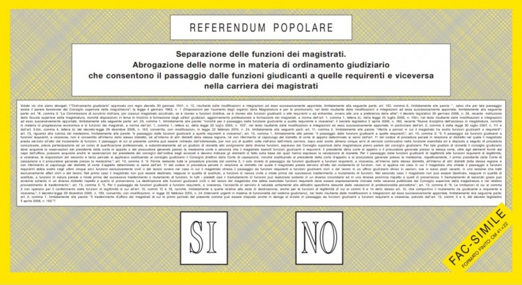 Il terzo quesito referendario: la separazione delle carriere dei magistrati