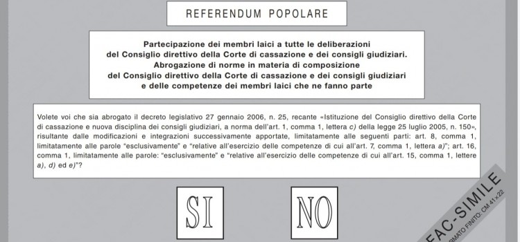 Il quarto quesito referendario sulla valutazione dei magistrati