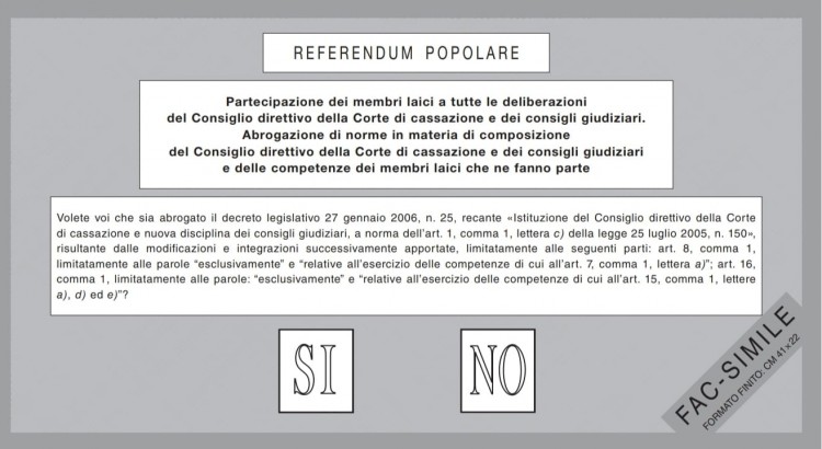 Il quarto quesito referendario sulla valutazione dei magistrati Il quarto quesito referendario sulla valutazione dei magistrati