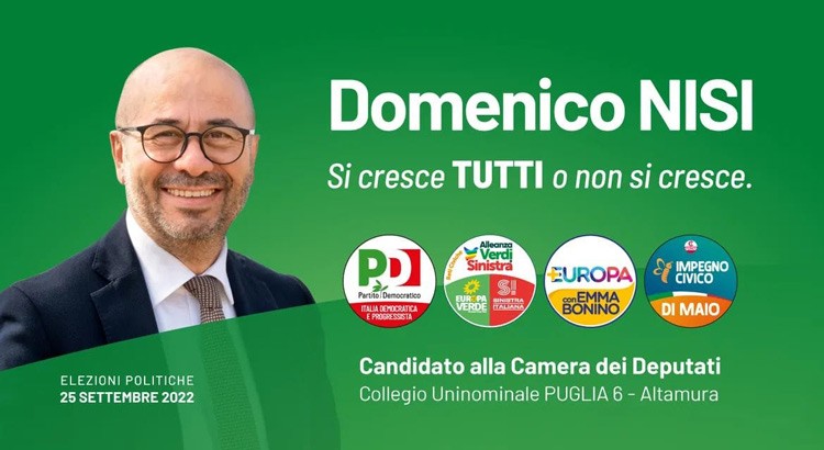 La lista “Lavoro e Sviluppo per Noci” appoggia Nisi