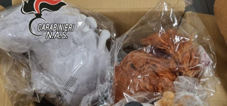 Centinaia di giocattoli sequestrati dai Carabinieri del Nas Centinaia di giocattoli sequestrati dai Carabinieri del Nas