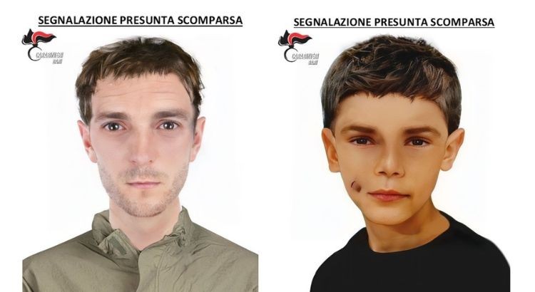 Presunta scomparsa di un uomo e di un bambino