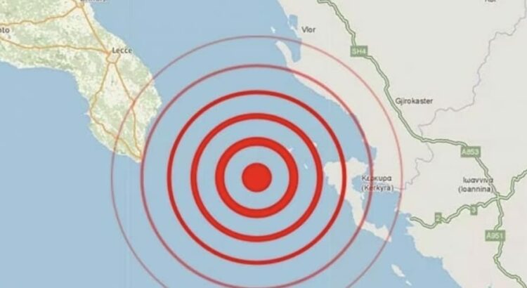 Terremoto tra Grecia e Puglia Terremoto tra Grecia e Puglia