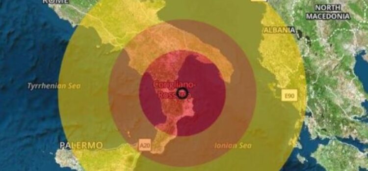 Terremoto: scossa avvertita dai nocesi con epicentro a Cosenza Terremoto: scossa avvertita dai nocesi con epicentro a Cosenza