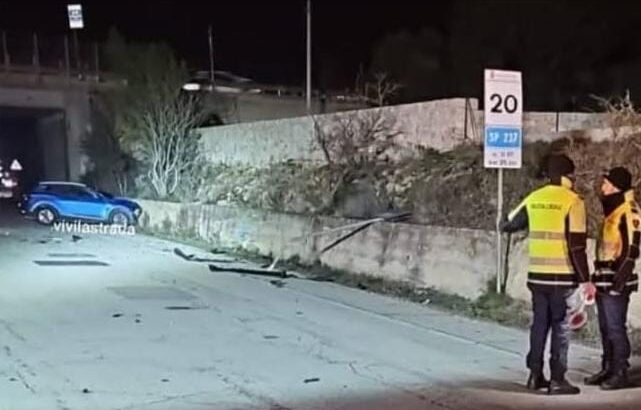 Violento scontro sulla Noci – Putignano (S.P. 237) al km 20   