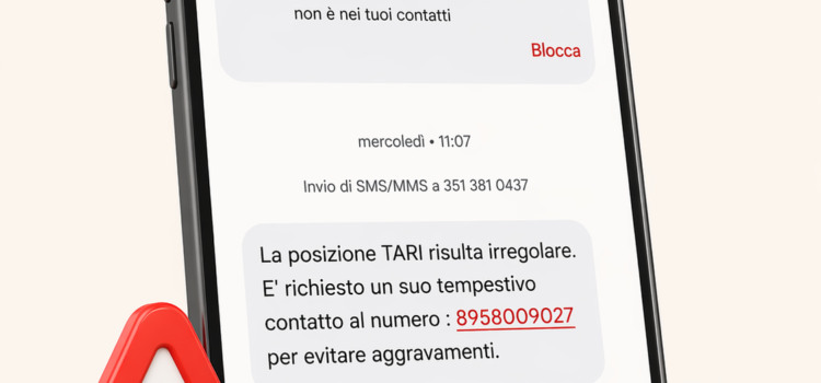 Falsi sms sulla TARI