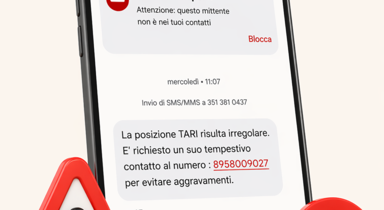 Falsi sms sulla TARI Falsi sms sulla TARI